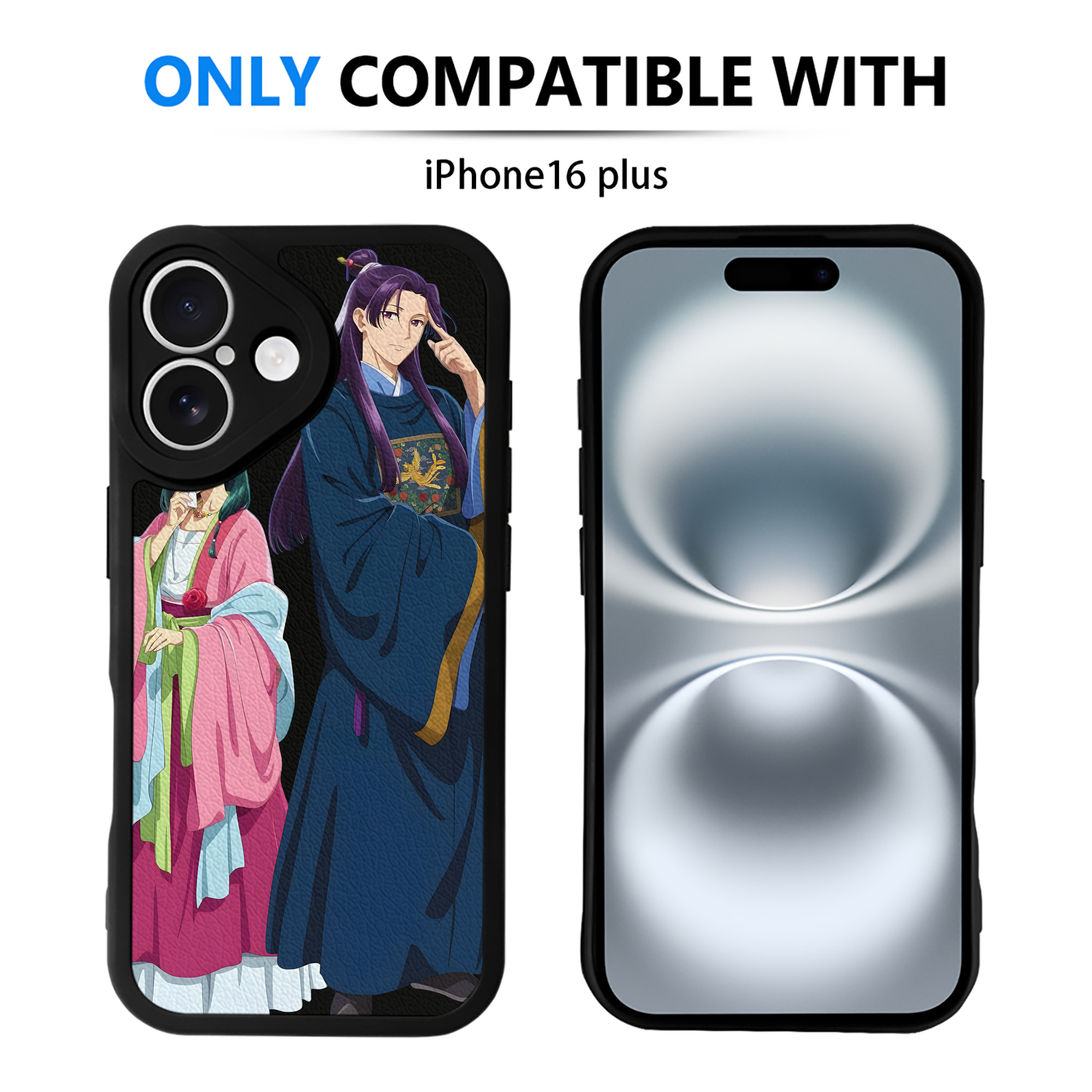（画像用） 薬屋のひとりごと The Apothecary Diaries 【iPhone 16シリーズ対応】シリコンスマホケース（レザー調） 材質：シリコン